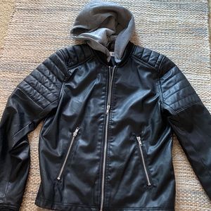 Boys Faux Leather Jacket